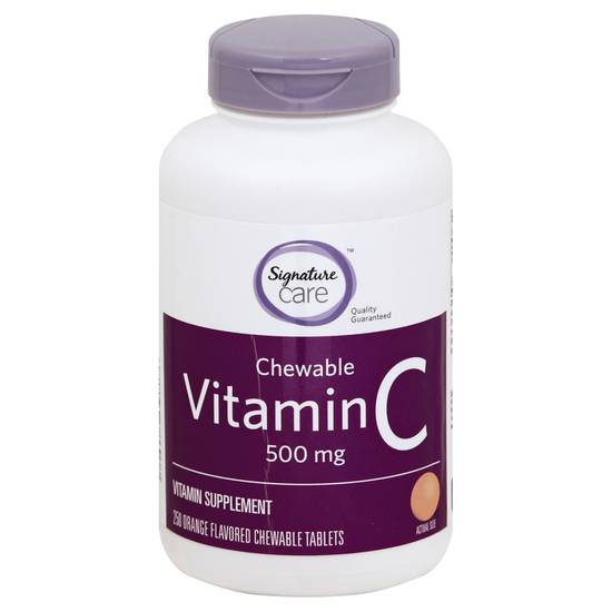 Signature Care Vitamin C 500mg Chewable (250 tablets)