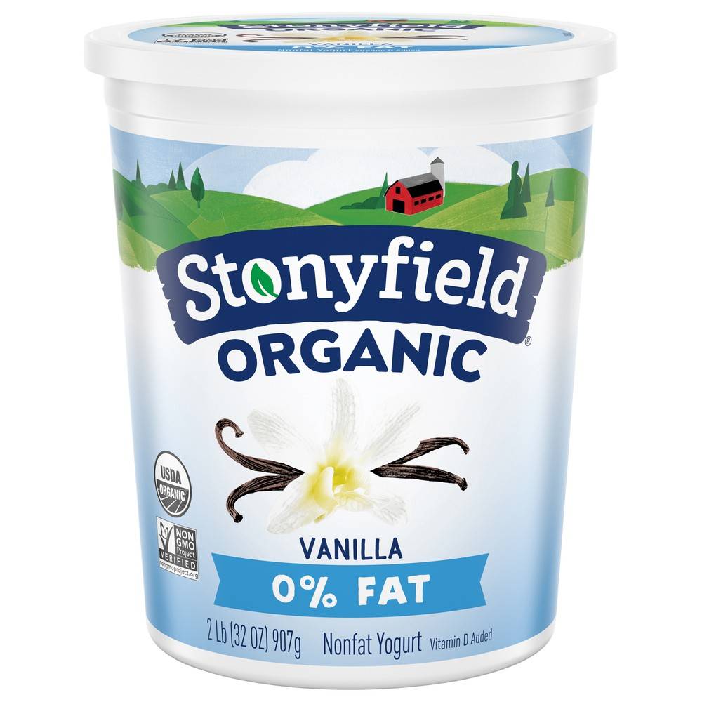 Stonyfield Organic Nonfat Yogurt, Vanilla (32 oz)