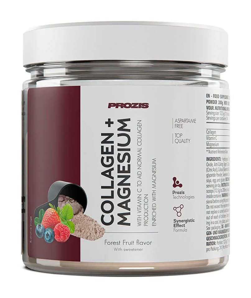 Prozis  - Collagen + magnesium frutos do bosque, embalagem de 300g