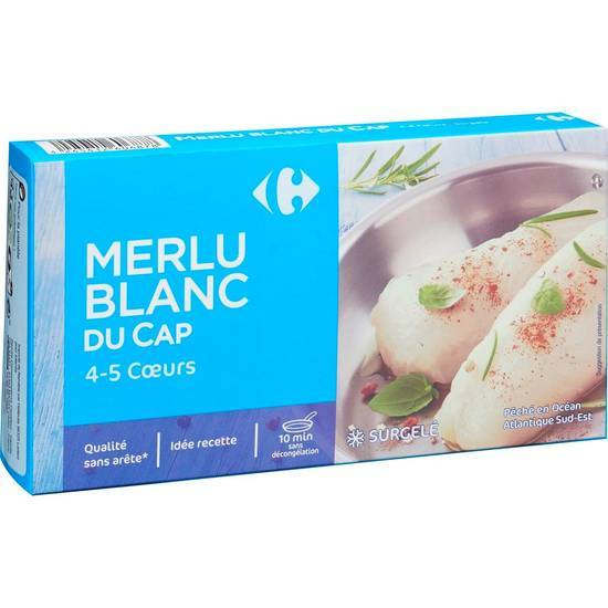 Carrefour - Merlu blanc du cap surgelés 4 à 5 cœurs