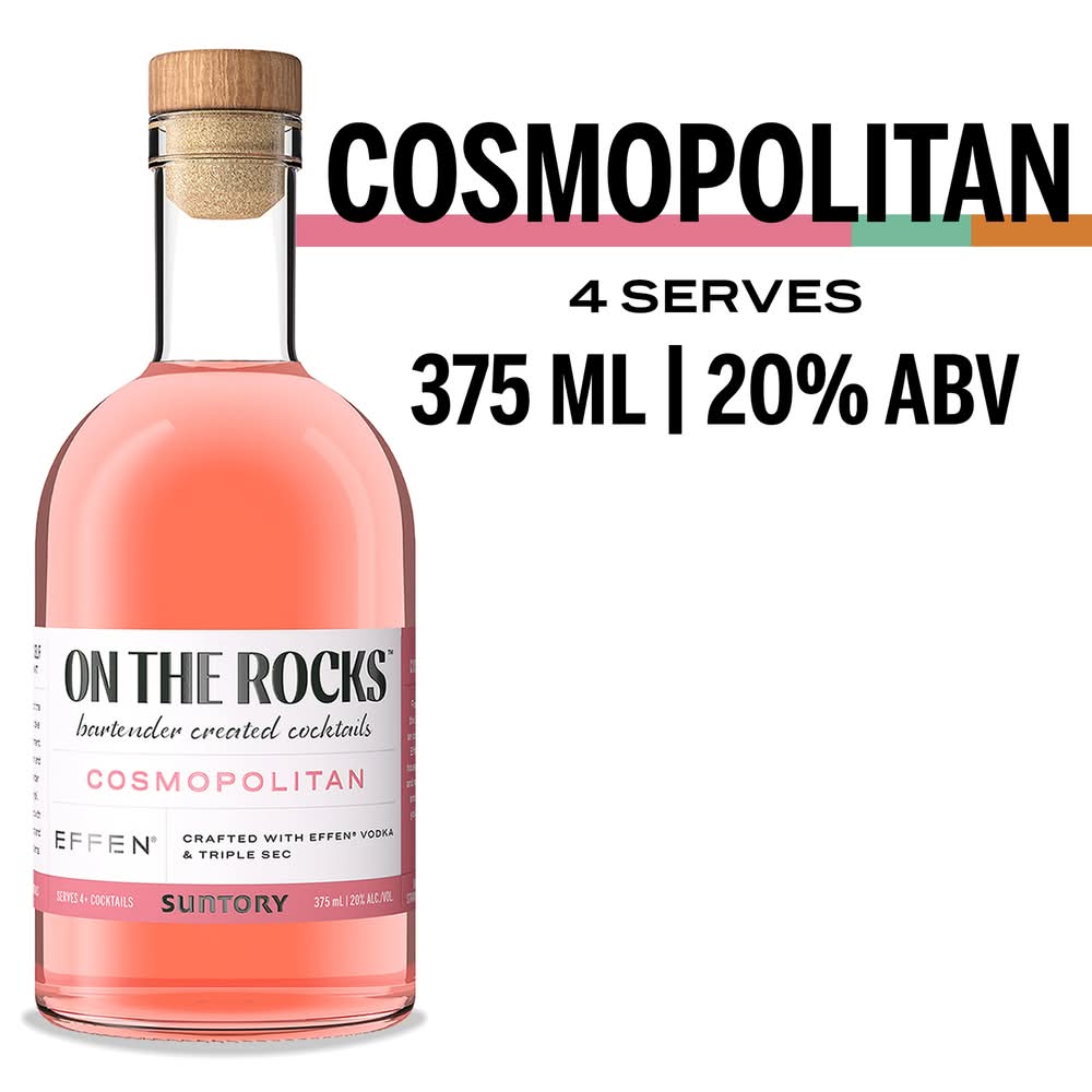 On The Rocks Effen Cosmopolitan Ready To Drink Cocktail (375 ml)