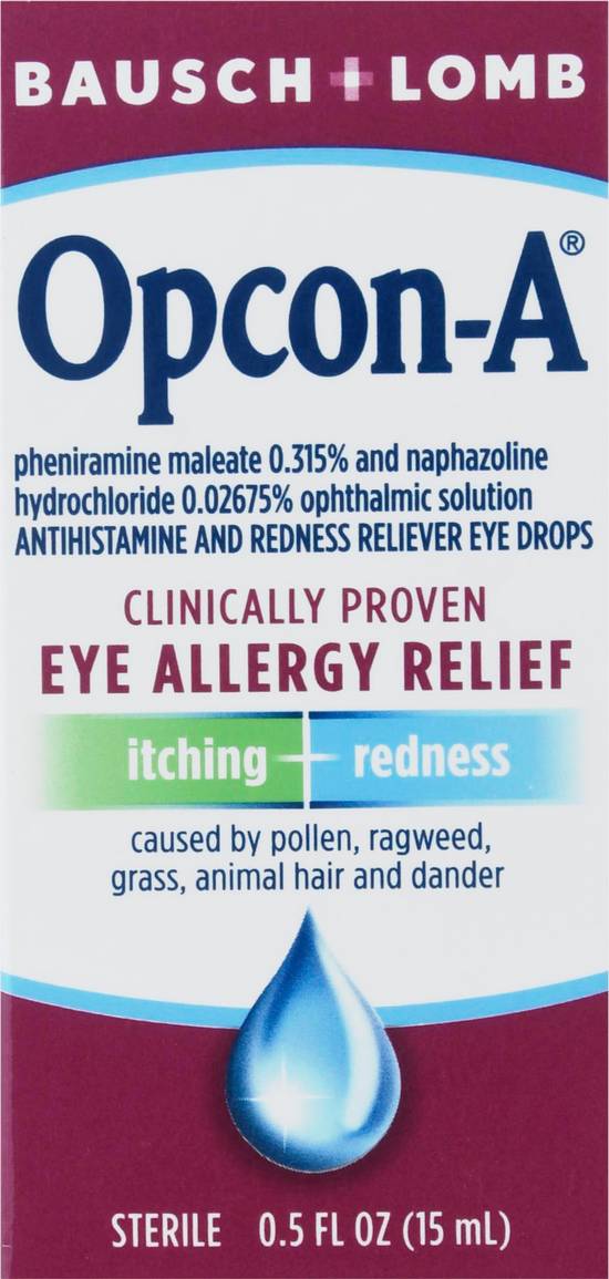 Opcon-A Eye Allergy Relief Sterile Eye Drops