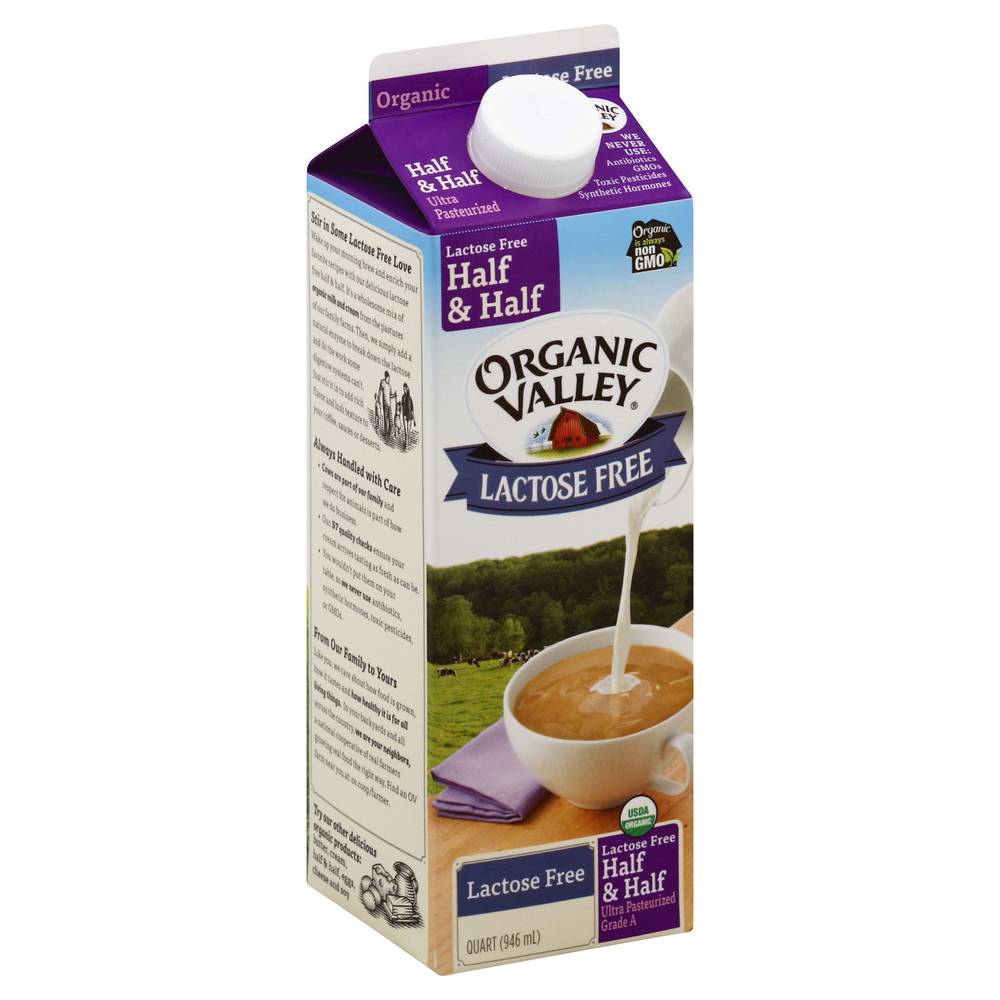 Organic Valley Lactose Free Half & Half