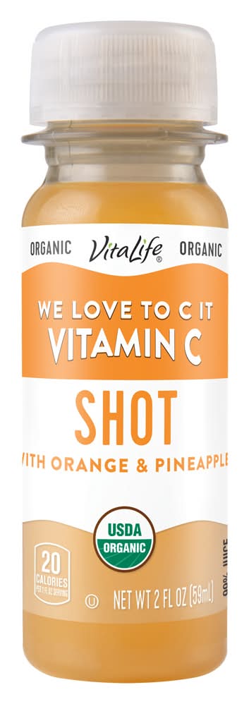 VitaLife Organic Vitamin C Shot, Orange & Pineapple (2 fl oz)