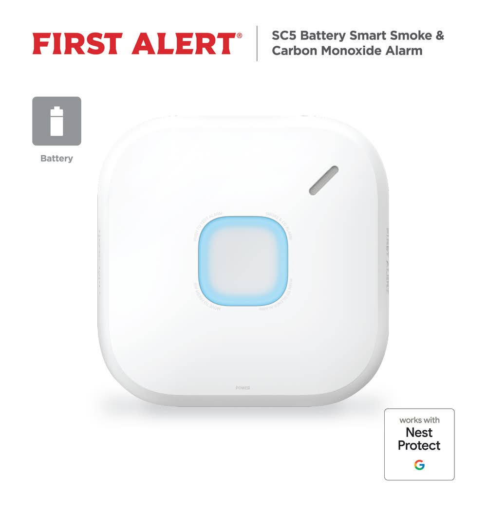 First Alert Battery-operated Smart Photoelectric Interconnected Combination Smoke and Carbon Monoxide Detector