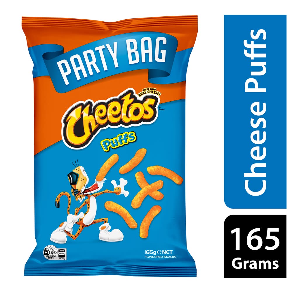 Cheetos Cheese Puffs Party Bag (165g)