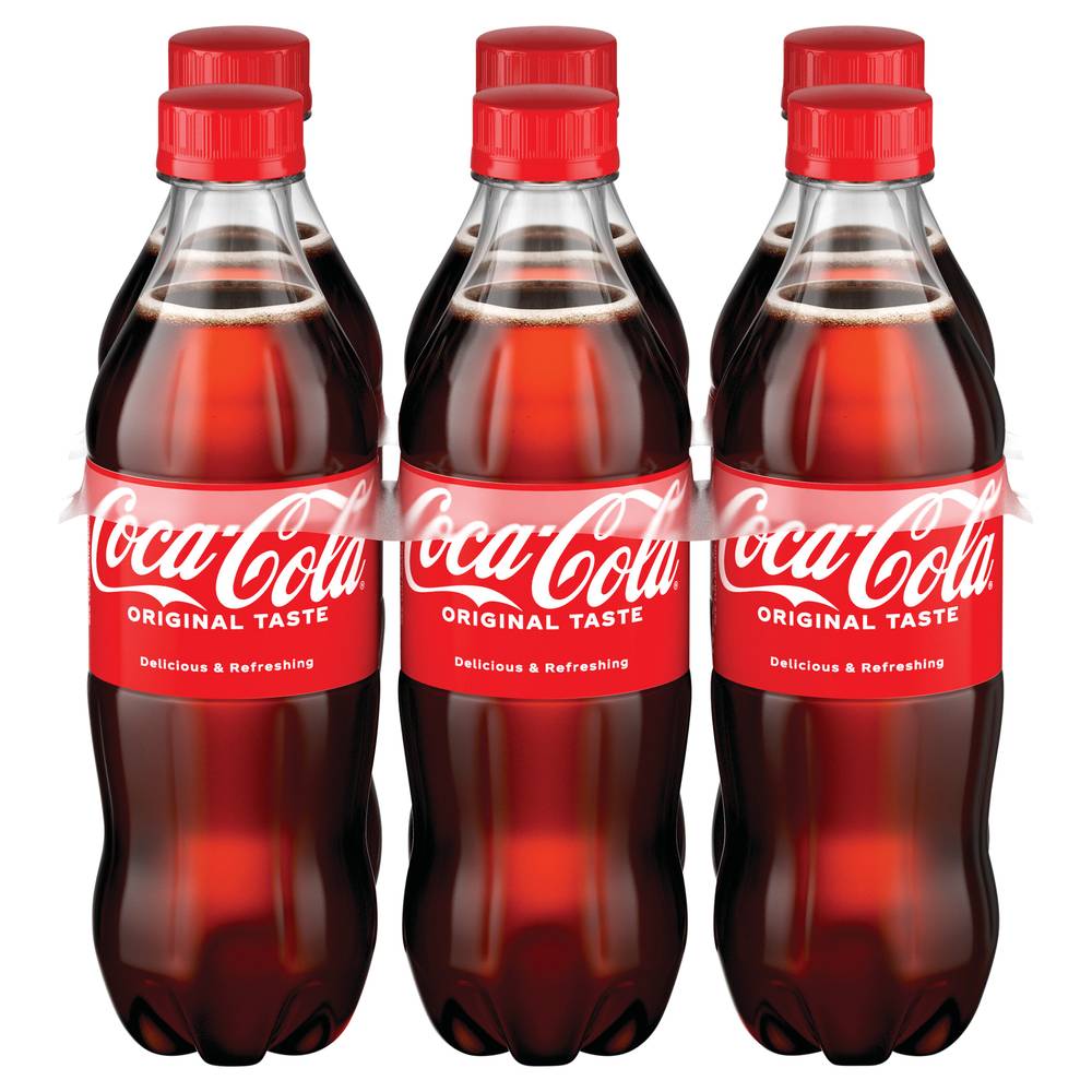 Coca-Cola Classic Cola Soda (6 x 16.9 fl oz)