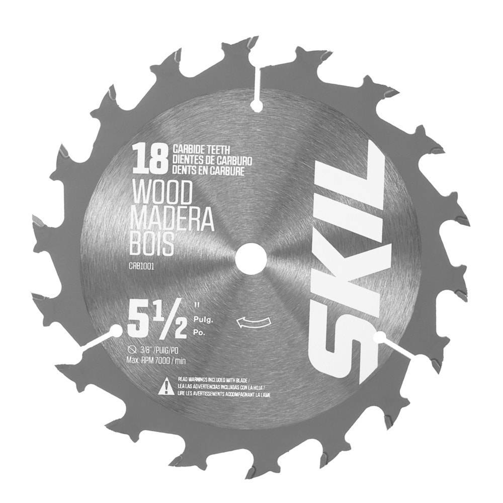 SKIL 5-1/2-in 18-Tooth Rough Finish Tungsten Carbide-tipped Steel Circular Saw Blade | CRB1001