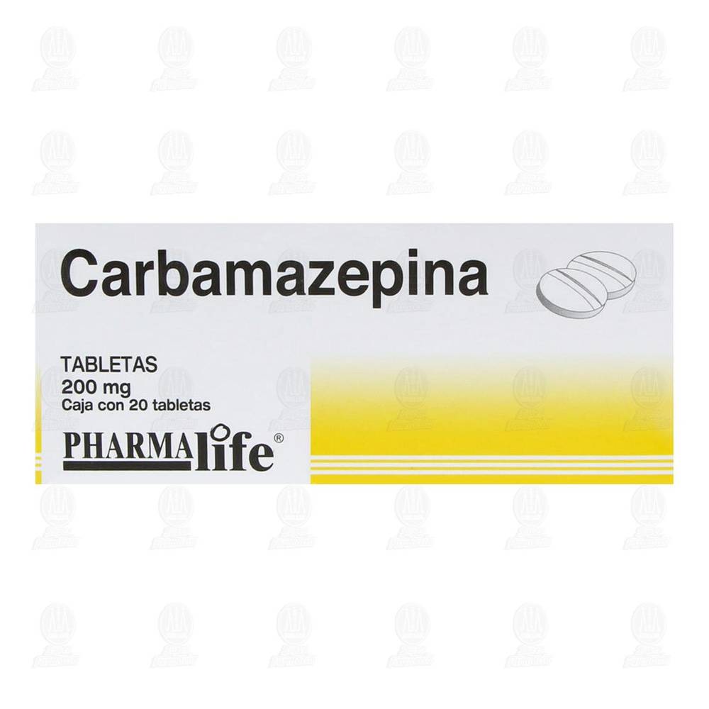 Carbamazepina 200 mg, 20 Tabletas Pharmalife.