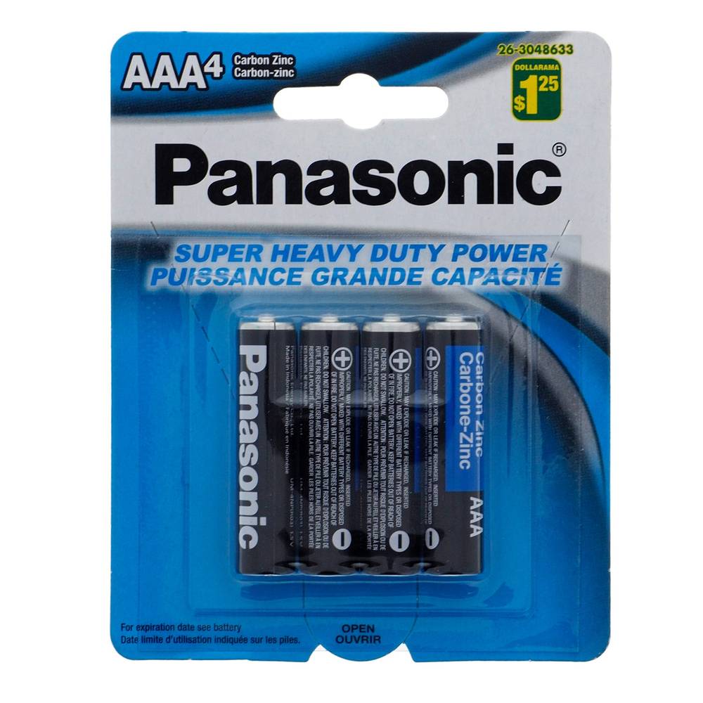 Panasonic Aaa Carbon Zinc Batteries