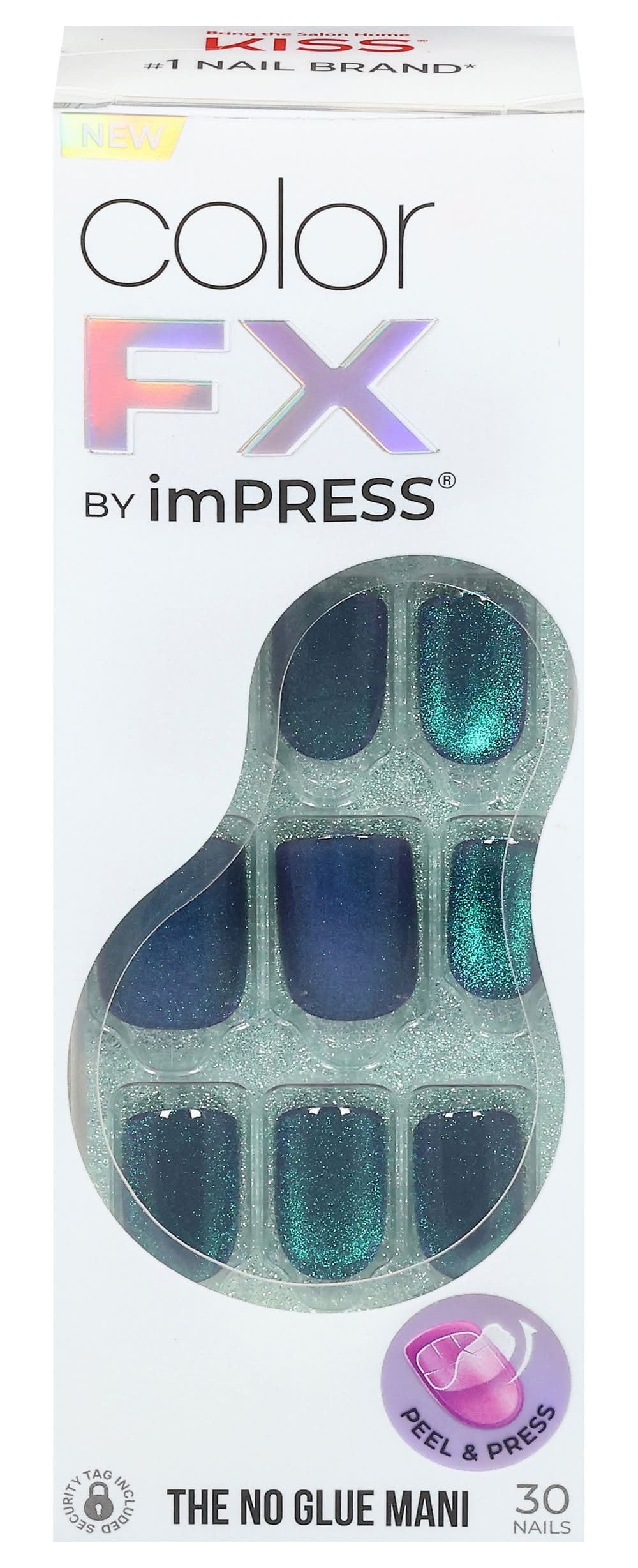 imPRESS Colorfx Press-On Manicure, Drak Green (30 ct)