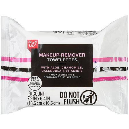 Walgreens Makeup Remover Towelettes - 30.0 ea