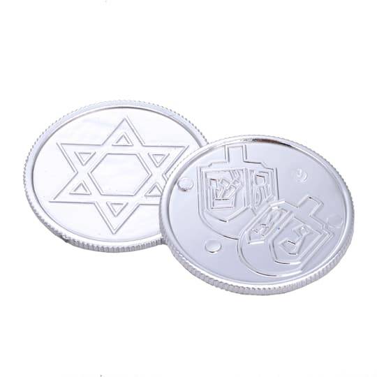 Silver Hanukkah Coins, 36Ct. By Ashland