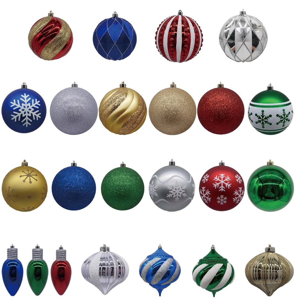 Holiday Living Assorted 4.5in Shatterproof Ornaments | 19-0375-24