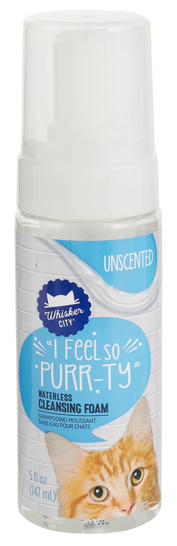 Whisker City® Waterless Cleansing No-Rinse Foam Cat Shampoo - Unscented 5 oz (Size: 5 Fl Oz)