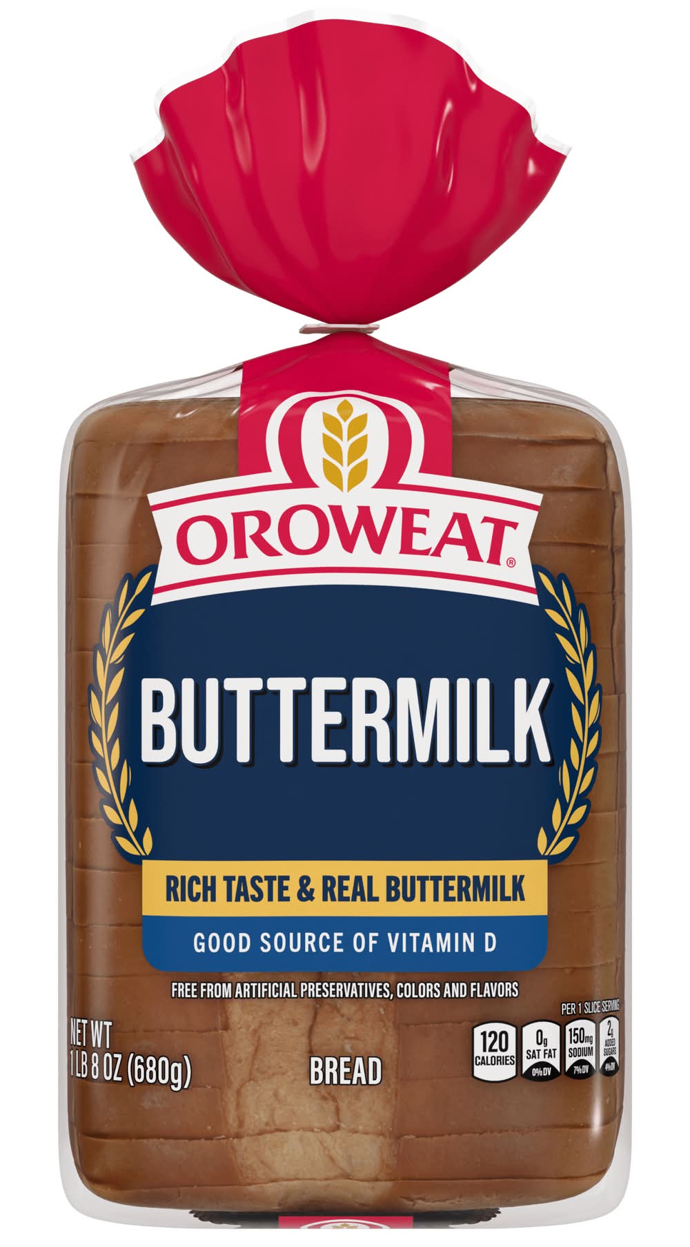 Oroweat Country Style White Bread, Buttermilk (24 oz)
