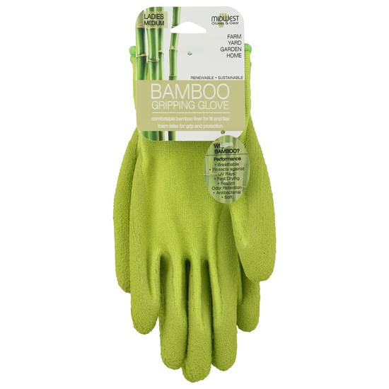 Midwest Gloves & Gear Ladies Bamboo Gripping Glove (medium)