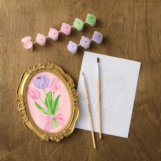 Tulips Paint-By-Number Mini Kit By Artist'S Loft