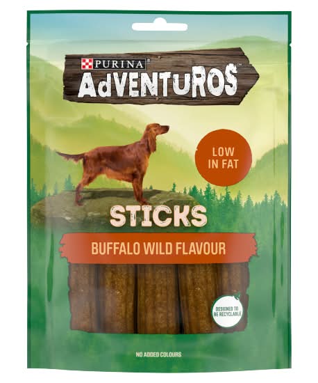 Adventuros Buffalo Wild, Sticks Dog Treats (120g)