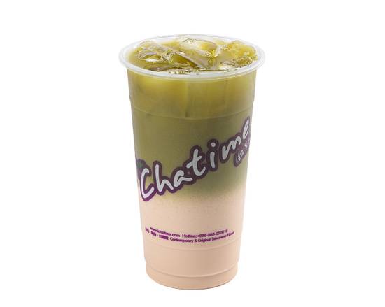 [COLD] Matcha Roasted Milk Tea