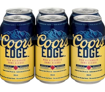 Coors Bière Sans Alcool De Type Lager, Edge / Edge Non-Alcoholic Beer With Natural Flavours Double Brewed 355.0 ML