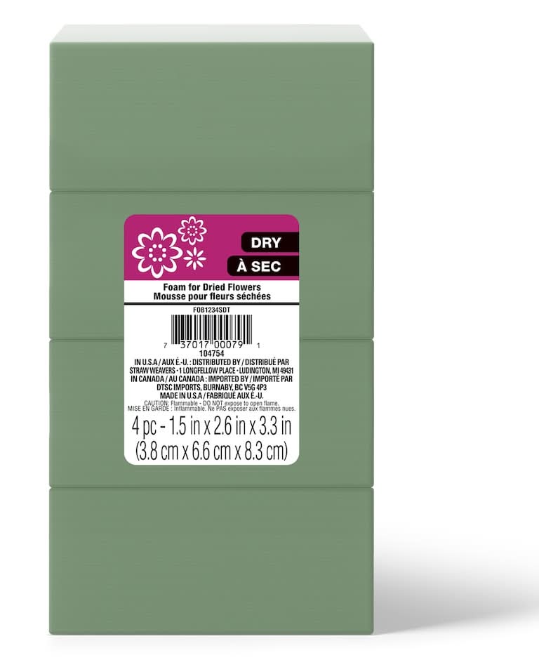 Foam Floral Blocks, Green (4 ct)