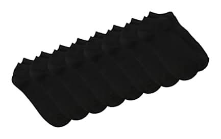 Juniors No Shows Everyday Socks 8-Pack Black