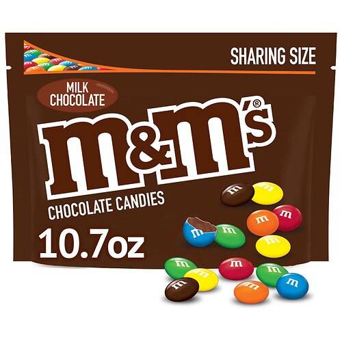 Order M&M''S MILK CHOCOLATE SHARING SIZE 10.7OZ food online from Walgreens store, Torrance on bringmethat.com