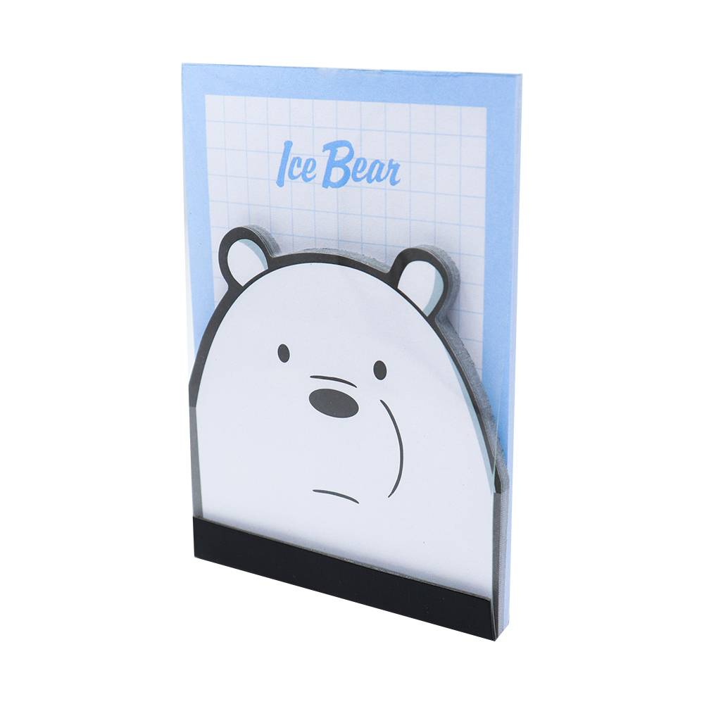 Miniso notas no adhesivas we bare bears panda (paquete 60 hojas)