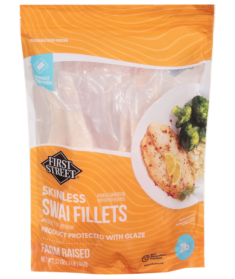 First Street Skinless Swai Fillets (32 oz)