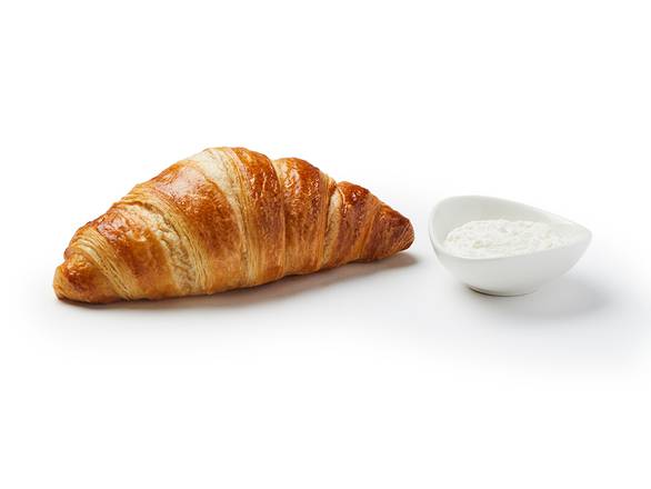 Croissant con queso crema