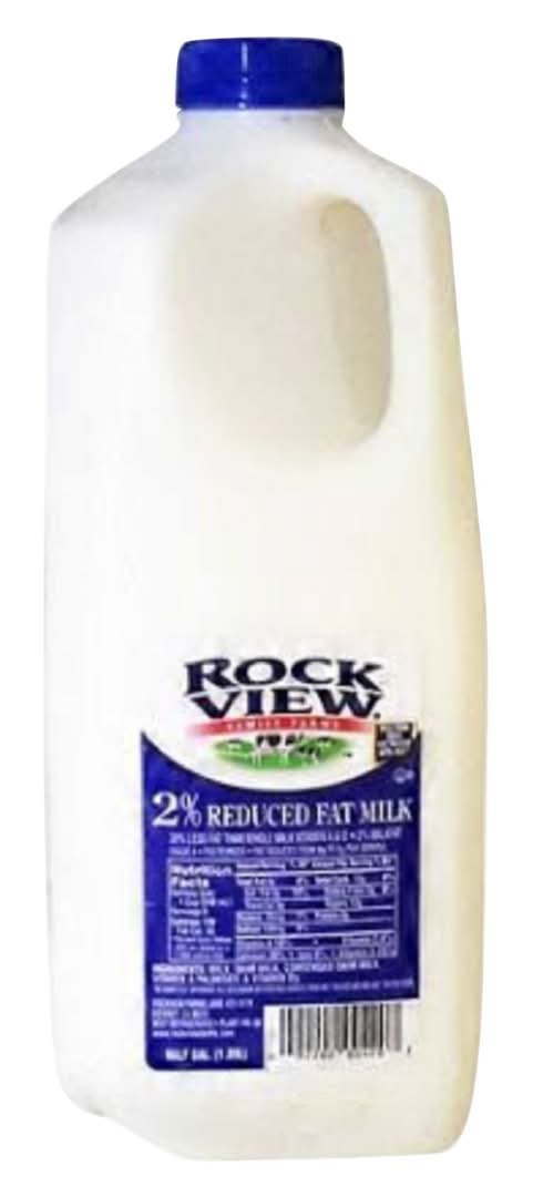 Rockview Reduced Fat Milk (6 x 0.5 gal)