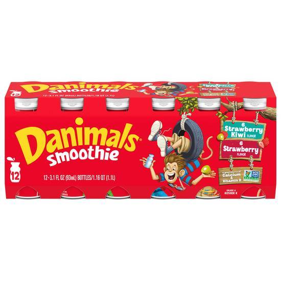 Danimals Yogurt Smoothies (12 ct) (strawberry-kiwi & strawberry)