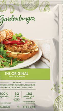 Frozen Gardenburger - Original Flavor Veggie Burgers- 12/3.4 oz (4 Units per Case)