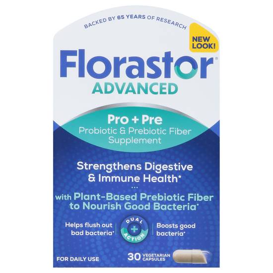 Florastor Select Gut Boost Daily Probiotic and Prebiotic Supplement (30 ct)