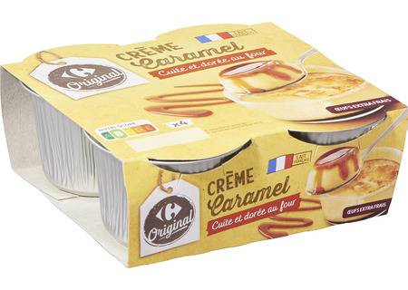 Carrefour Original - Crème caramel (4 pièces)