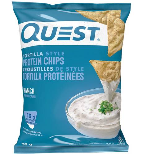 Quest croustilles de style tortilla protéinées - tortilla style protein chips (ranch)