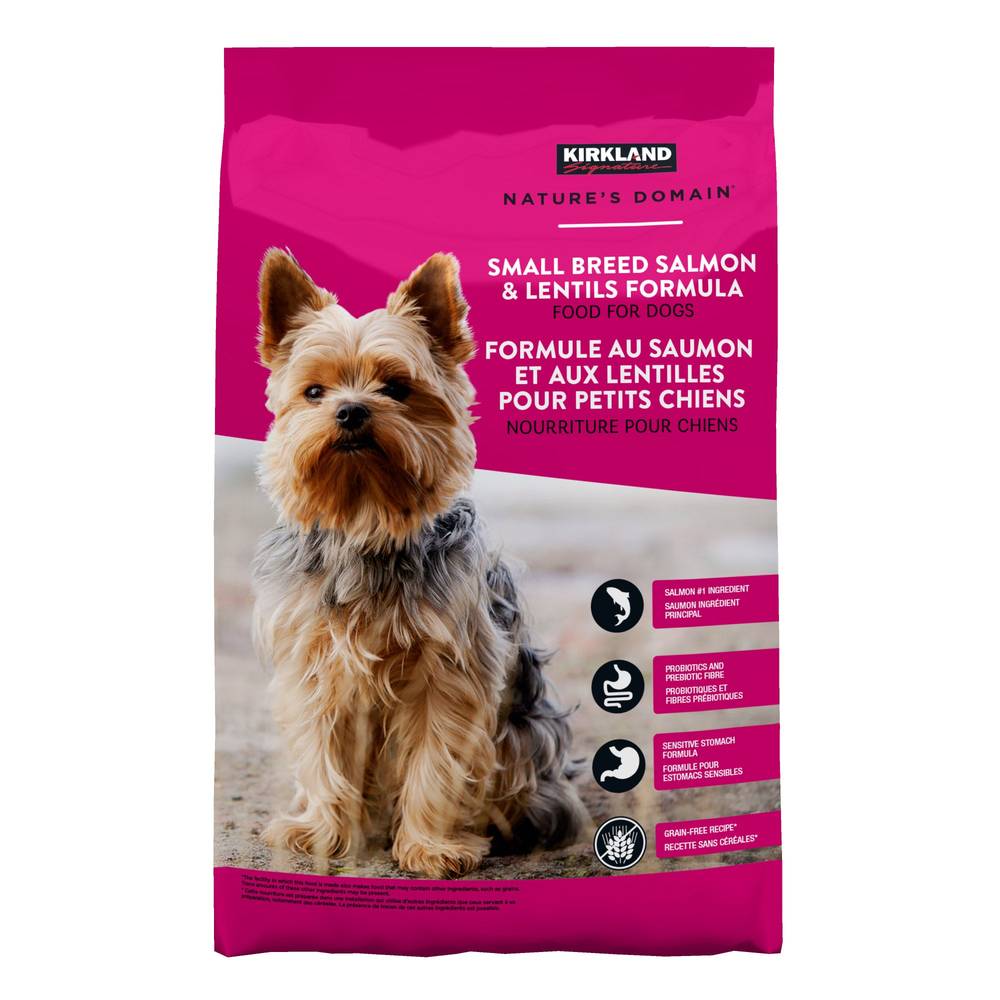 Kirkland Signature Nature’S Domain Small Dog Breed Salmon & Lentils Formula, 9.07 Kg (19.9 Lb.)