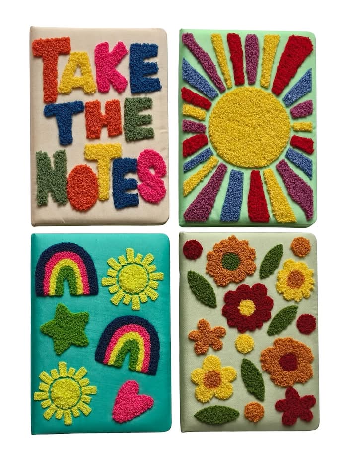 Colorful Woven Fabric Notebooks, Assorted Designs, 1-ct.