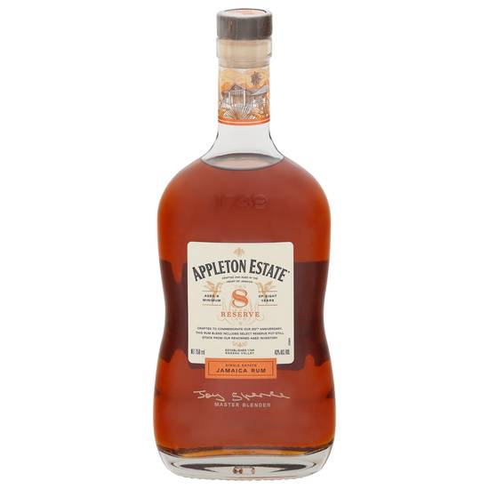 Appleton Estate Aged 8 Years Reserve Jamaica Rum (750 ml)