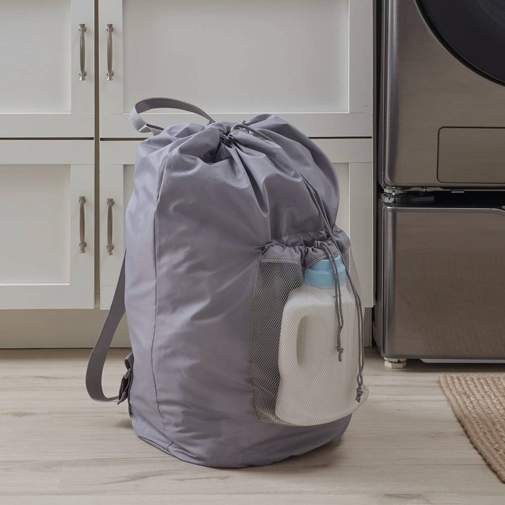 Style Selections 21-Gallon Gray Polyester Laundry Bag | SL-L24-121