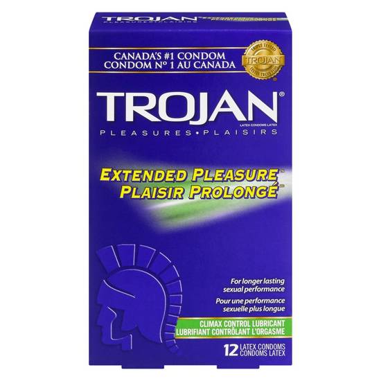 Trojan Extra Pleasure Condoms (12 ea)