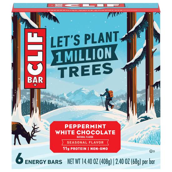 Clif Bar Peppermint Bark Energy Bars (6 ct)