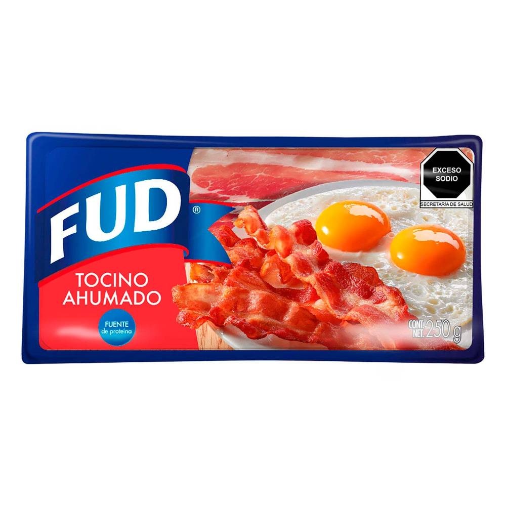 Fud tocino ahumado rebanado