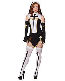 Adult Bad Habit Nun Costume (Small/Medium)