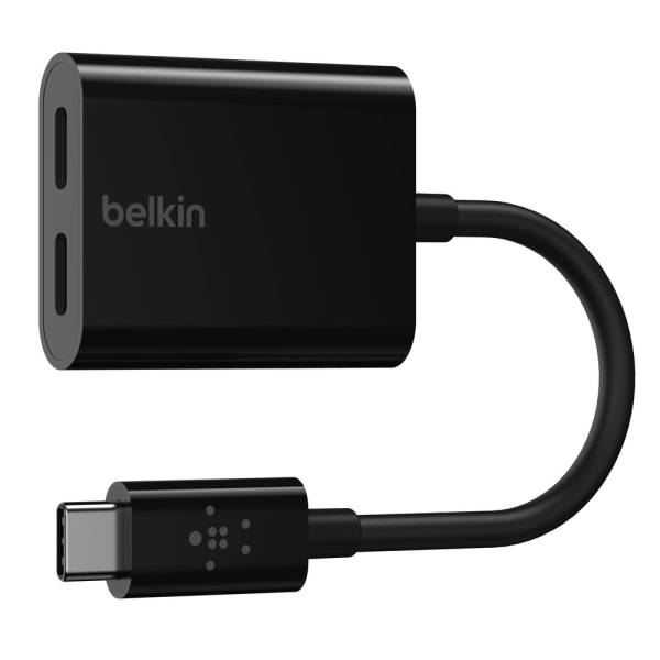 Belkin Connect Usb-C Audio and Charge Black Adapter