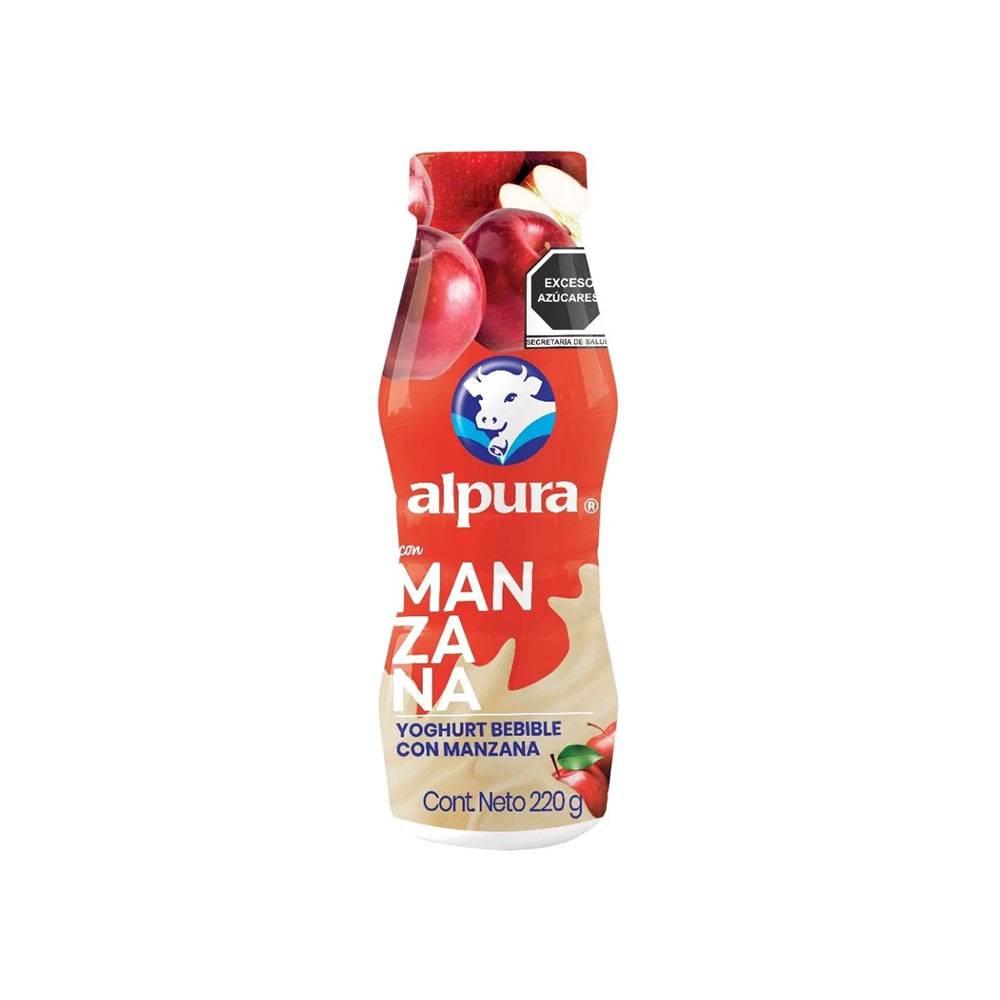 Alpura yoghurt bebible (manzana)