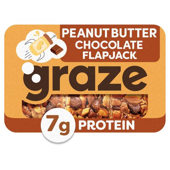 SAVE £0.20 Graze Peanut Butter Chocolate Protein Flapjack 50g
