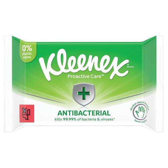 Kleenex Proapackive Care Antibapackerial Plastic Free Hand Wipes (36 pack)