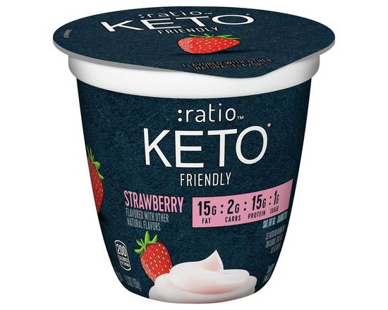 :Ratio · Keto Friendly Strawberry Yogurt Dairy Snack (5.3 oz)